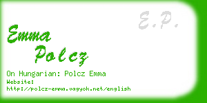 emma polcz business card